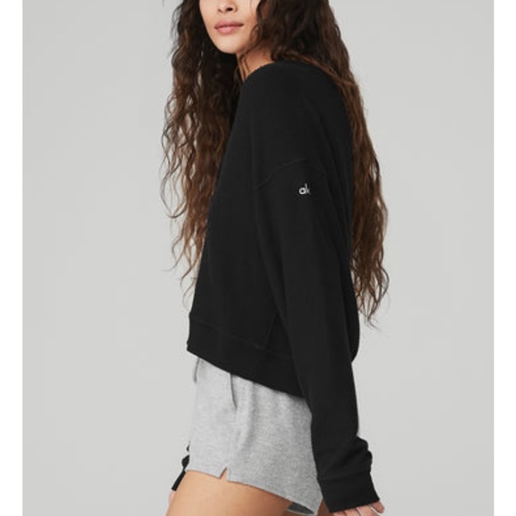 NWOT Waffle Crop Henley. Color sold out! - Picture 3 of 8